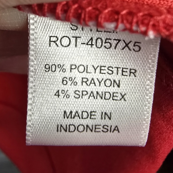 NWOT Zenana Outfitters Vibrant Red Crewneck Womens Plus Size 2X Sweater - Picture 5 of 5